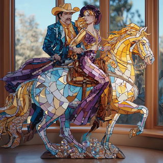 Facetmosaic style, Midjourney V7: traditional folk art