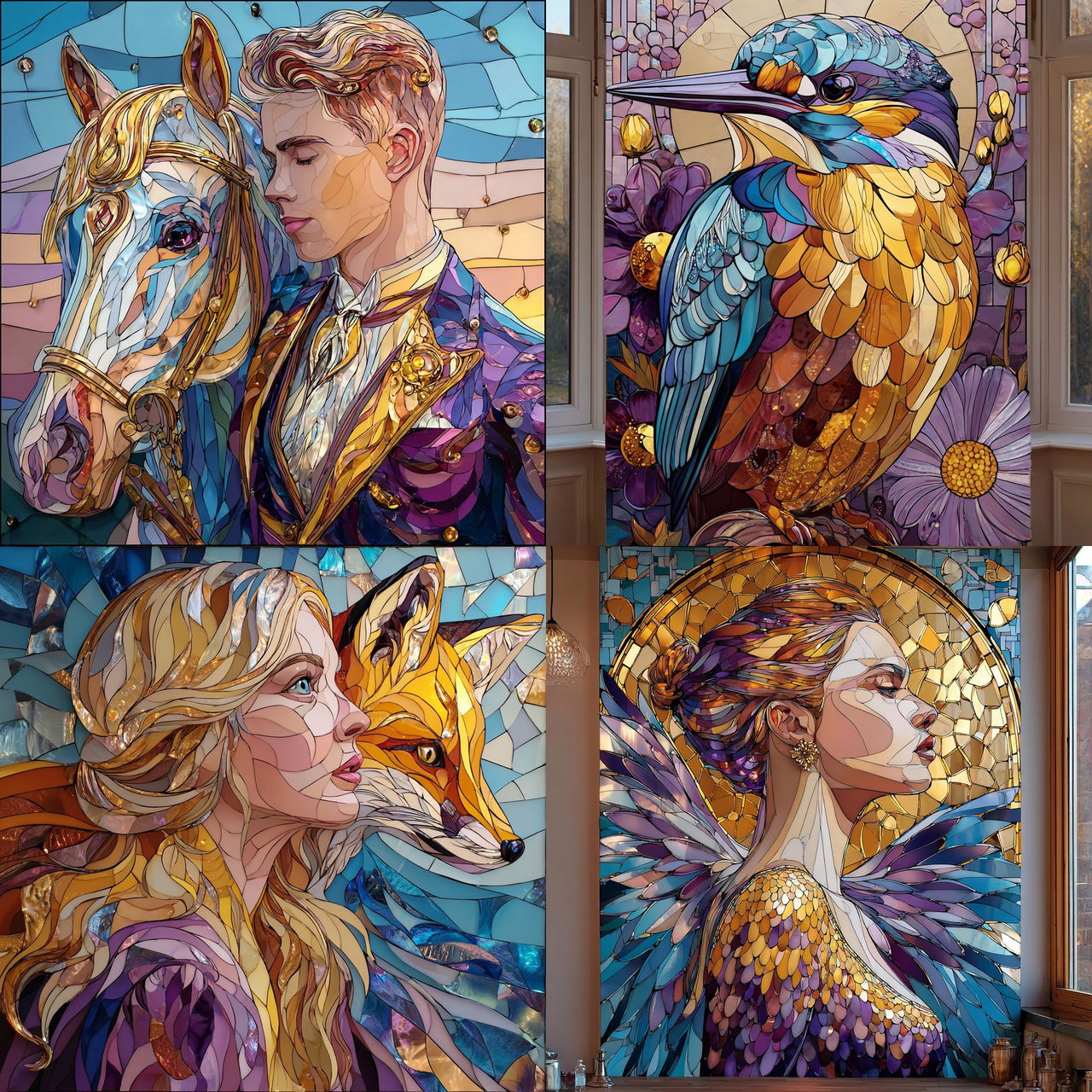 Facetmosaic style, Midjourney V7, render 1 of 4
