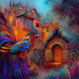 Ornamentopsyche style, Midjourney V7: traditional folk art