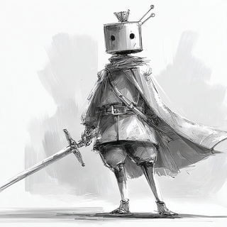 Lighthouse Verismo style, Midjourney V7: concept art character design of retropunk steam knight