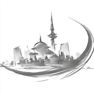 Lighthouse Verismo style, Midjourney V7: bold minimalist logo design for Istanbul city municipal services