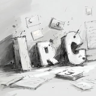 Lighthouse Verismo style, Midjourney V7: typographic composition with large letters
