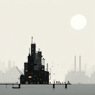 Scale Failure style, Midjourney V7: megacity with futuristic bioarchitecture