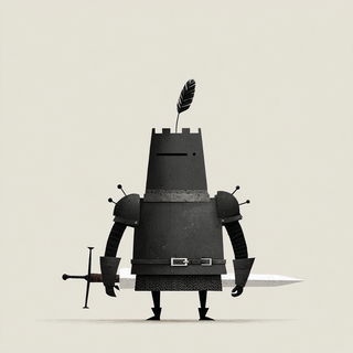 Scale Failure style, Midjourney V7: concept art character design of retropunk steam knight