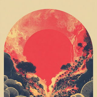 Peach Leviathan style, Midjourney V7: creative pattern composition
