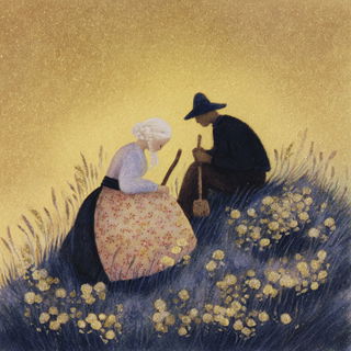 Gloamfolk style, Midjourney V7: traditional folk art