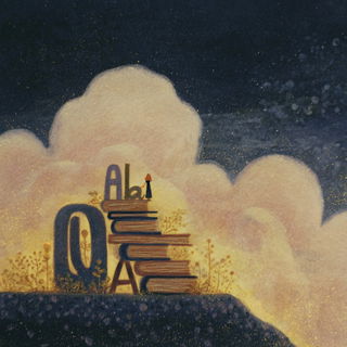 Gloamfolk style, Midjourney V7: typographic composition with large letters