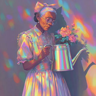 Bubbleshine Arc style, Midjourney V7: traditional folk art