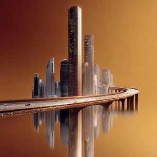 Volcanomycota style, Midjourney V7: megacity with futuristic bioarchitecture