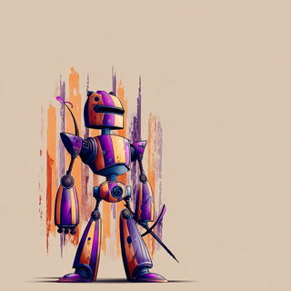 Cortexpulse style, Midjourney V7: concept art character design of retropunk steam knight