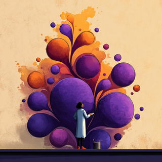 Cortexpulse style, Midjourney V7: editorial illustration for popular scientific magazine cover