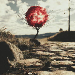 Boscursive style, Midjourney V7: abstract 3D render
