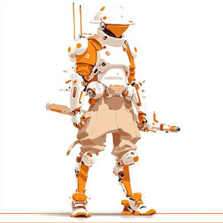Oranglassica style, Midjourney V7: concept art character design of retropunk steam knight