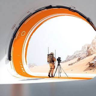 Oranglassica style, Midjourney V7: cinematic shot from sci-fi movie