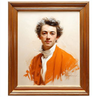 Oranglassica style, Midjourney V7: classical 18th-century oil painting