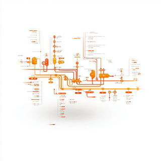 Oranglassica style, Midjourney V7: technical infrastructure blueprint schematics
