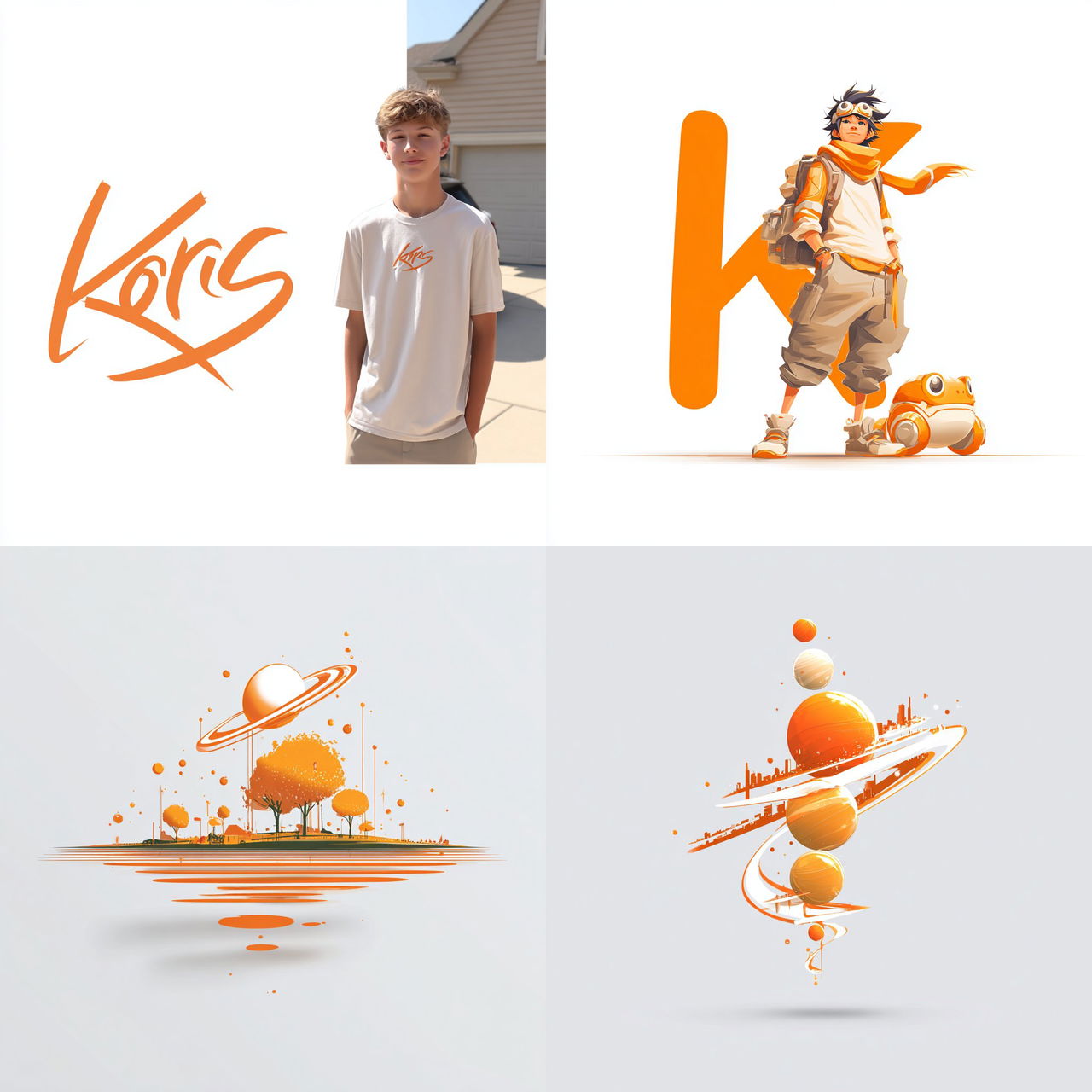 Oranglassica style, Midjourney V7, render 1 of 4