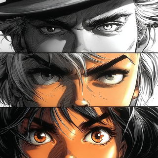 Cuirasscloud style, Midjourney V7: black-and-white manga comic strip