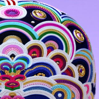 Beadcurrent style, Midjourney V7: abstract 3D render