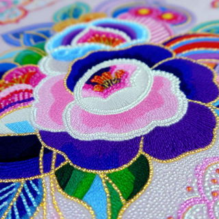 Beadcurrent style, Midjourney V7: creative pattern composition