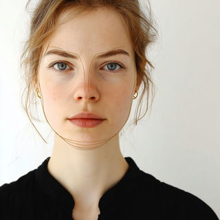 Silverleaf Darkroom style, Midjourney V7: photographic portrait of female protagonist