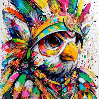 Pigmentura style, Midjourney V7: traditional folk art