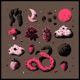 Splattercosm style, Midjourney V7: creative pattern composition