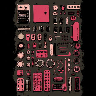 Splattercosm style, Midjourney V7: technical infrastructure blueprint schematics