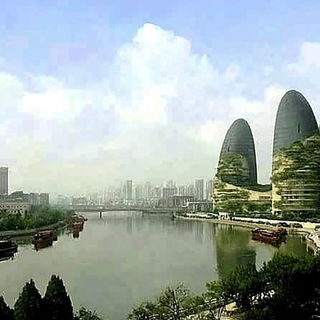 Goshawk Ink Valleys style, Midjourney V7: megacity with futuristic bioarchitecture