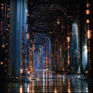 Moonwell Brocade style, Midjourney V7: technical infrastructure blueprint schematics