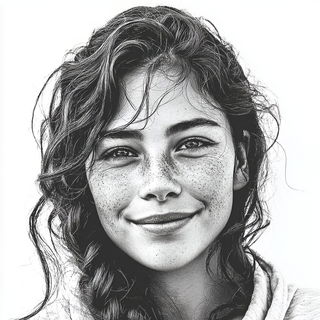 Lithoridge Circulars style, Midjourney V7: photographic portrait of female protagonist