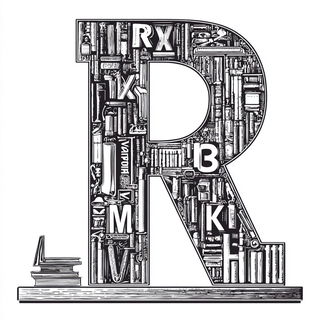 Lithoridge Circulars style, Midjourney V7: typographic composition with large letters