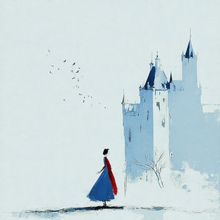 Snowcopy style, Midjourney V7: retro fairy-tale illustration