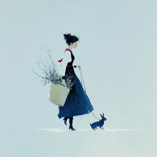 Snowcopy style, Midjourney V7: traditional folk art