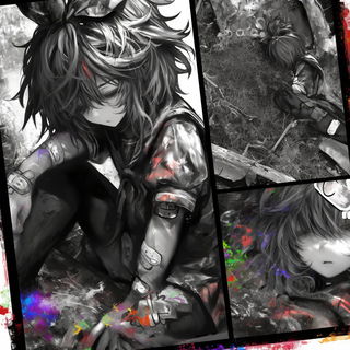 Ravenleaf Calligraphics style, Midjourney V7: black-and-white manga comic strip