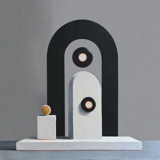 Vesselstep style, Midjourney V7: abstract 3D render