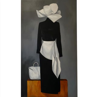Vesselstep style, Midjourney V7: haute-couture fashion outfit