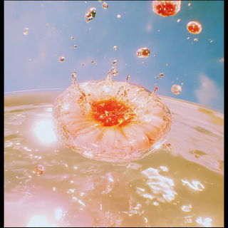 Freckleburn Chromaticism style, Midjourney V7: abstract 3D render