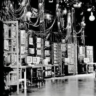 Theatracollodion style, Midjourney V7: technical infrastructure blueprint schematics
