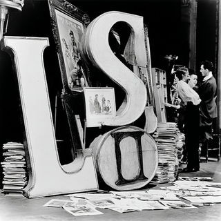 Theatracollodion style, Midjourney V7: typographic composition with large letters