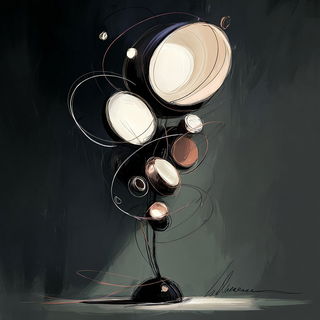 Whitehair Traverse style, Midjourney V7: abstract 3D render