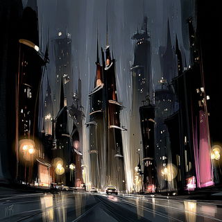 Whitehair Traverse style, Midjourney V7: megacity with futuristic bioarchitecture