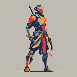 Ceramapunk style, Midjourney V7: concept art character design of retropunk steam knight