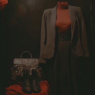 Oxide Witness style, Midjourney V7: haute-couture fashion outfit