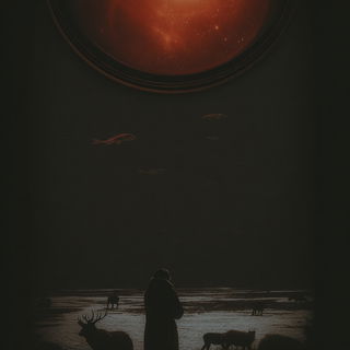 Oxide Witness style, Midjourney V7: editorial illustration for popular scientific magazine cover