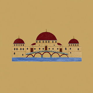 Parchment Fossilism style, Midjourney V7: bold minimalist logo design for Istanbul city municipal services