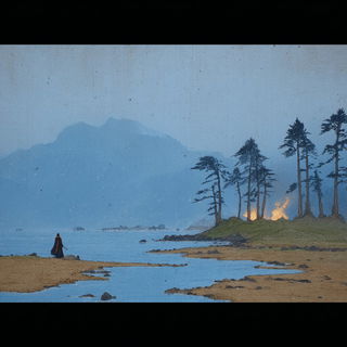 Parchment Fossilism style, Midjourney V7: cinematic shot from sci-fi movie