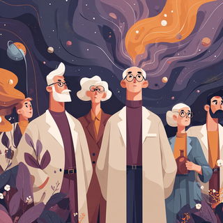 Corallavender Wildmachina style, Midjourney V7: editorial illustration for popular scientific magazine cover