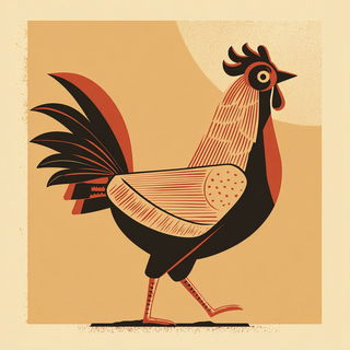 Woodcutana style, Midjourney V7: traditional folk art