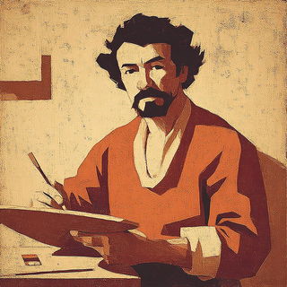 Woodcutana style, Midjourney V7: classical 18th-century oil painting